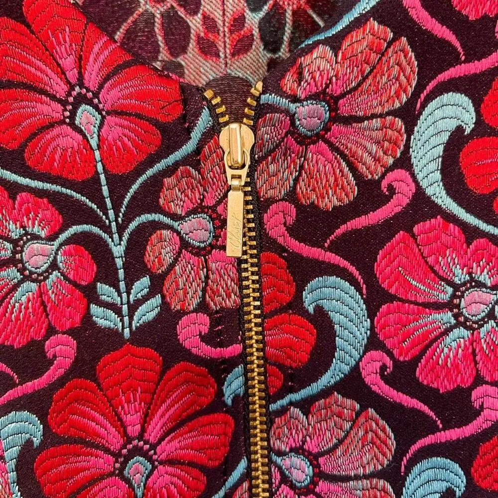 Closet London Floral Embroidered Mini Dress Size 4 - Picture 3 of 10